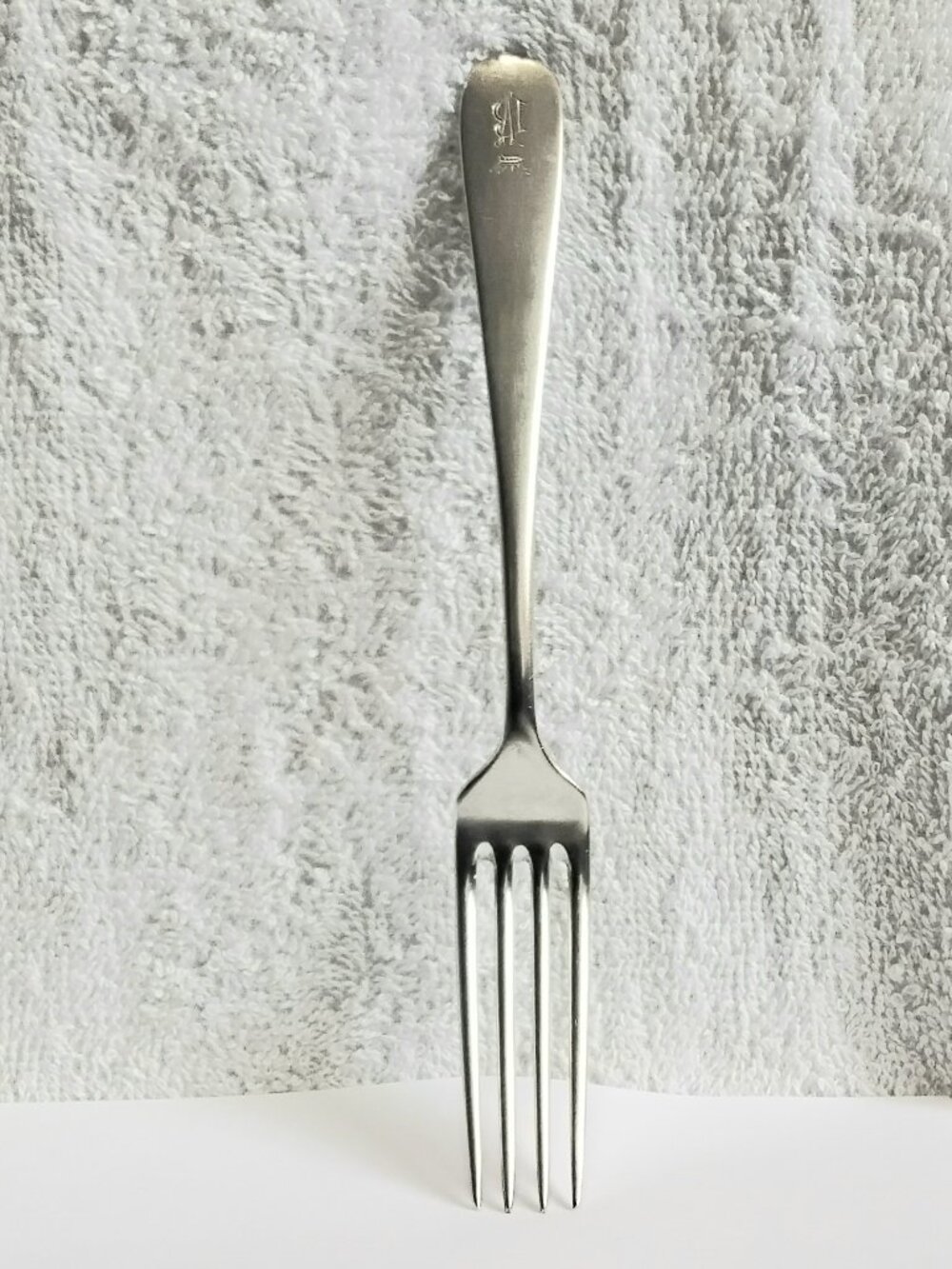 Antique Austrian 8 1/4" Silver Plated Art Krupp Berndorf Fork 84 Engraved BV!!
